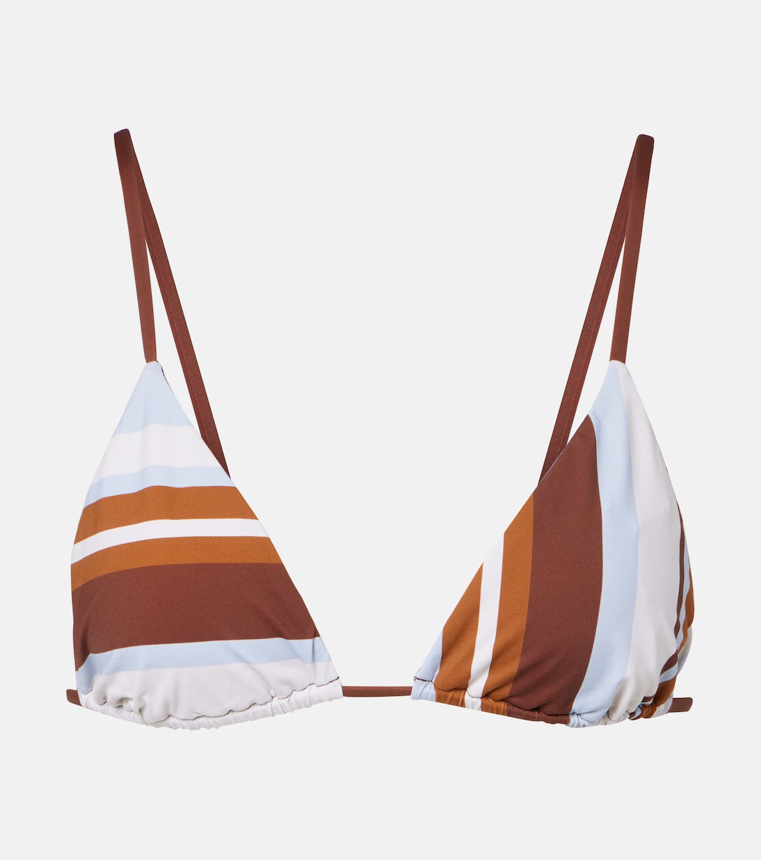 Marais Striped Triangle Bikini Top in Brown - Sir
