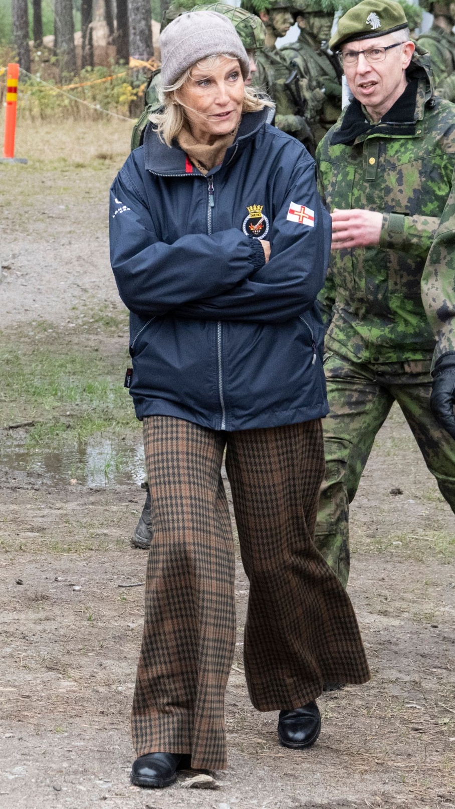 Duchess Sophie walks during her visit to the Santahamina garrison in Helsinki, Finland, 28 October 2026