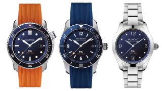 Bremont x RNLI watches on a white background