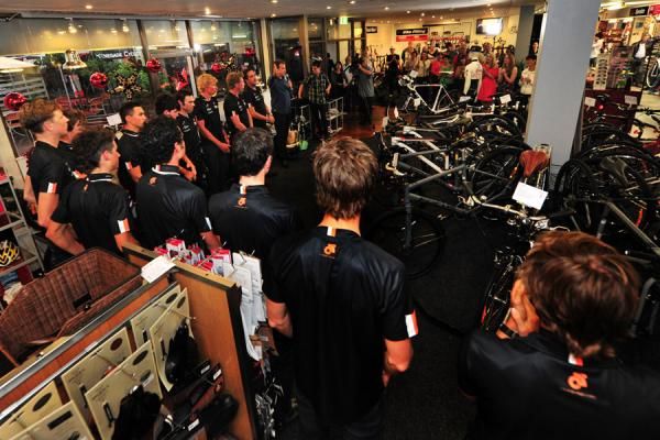 The launch was held in Sydney bike store Renegade Cycles.