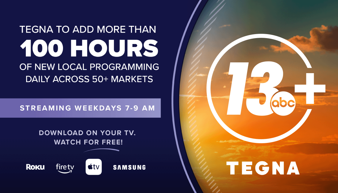 Tegna GIF showing local news apps