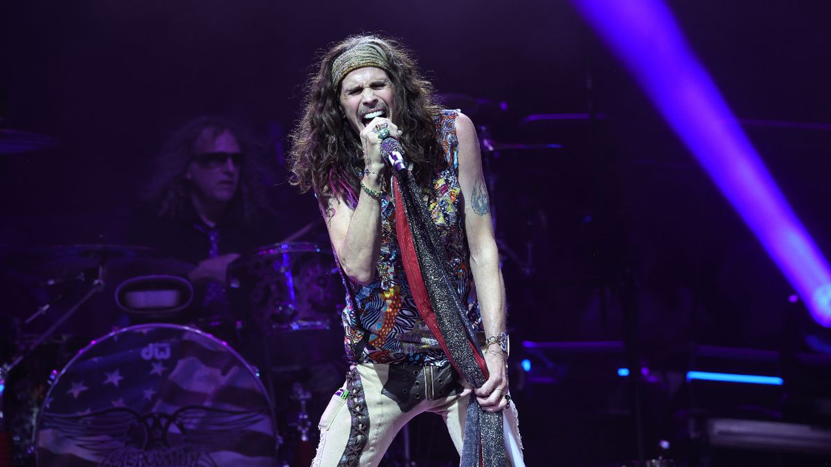 Steven Tyler on stage in 2023