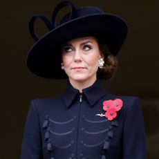 Queen Camilla and Kate Middleton wear black