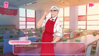 Screenshot from 'I Love You, Colonel Sanders!' dating sim.