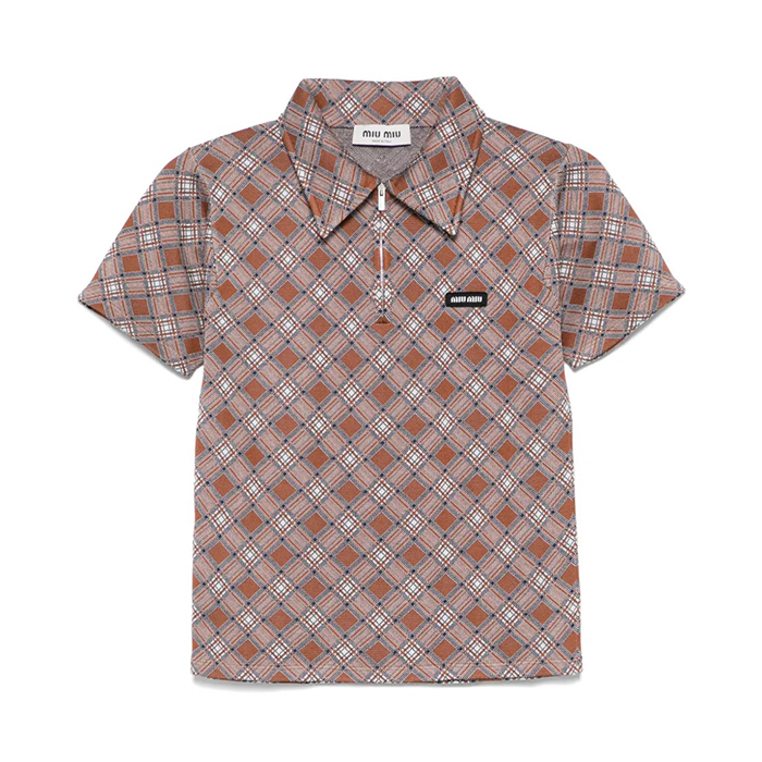 Silk Knitted Polo Top | 38