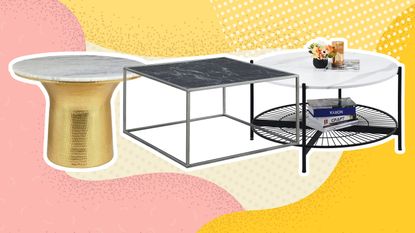 marble coffee tables shopping edit graphic