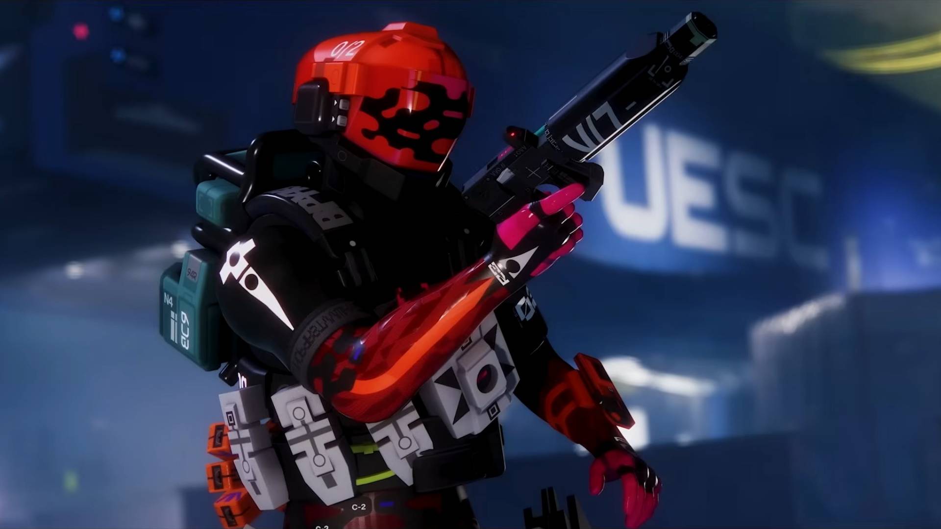 Marathon Season 2 sentinel runner shell holding KKV weapon