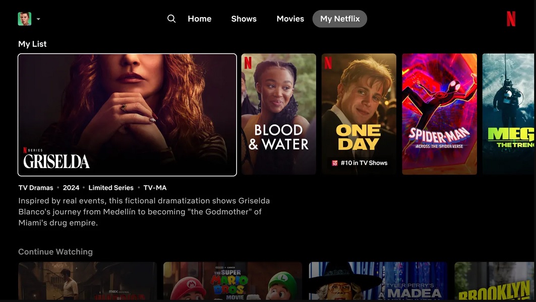 Abrir Netflix puede verse diferente al probar los cambios en la interfaz de usuario de Smart TV