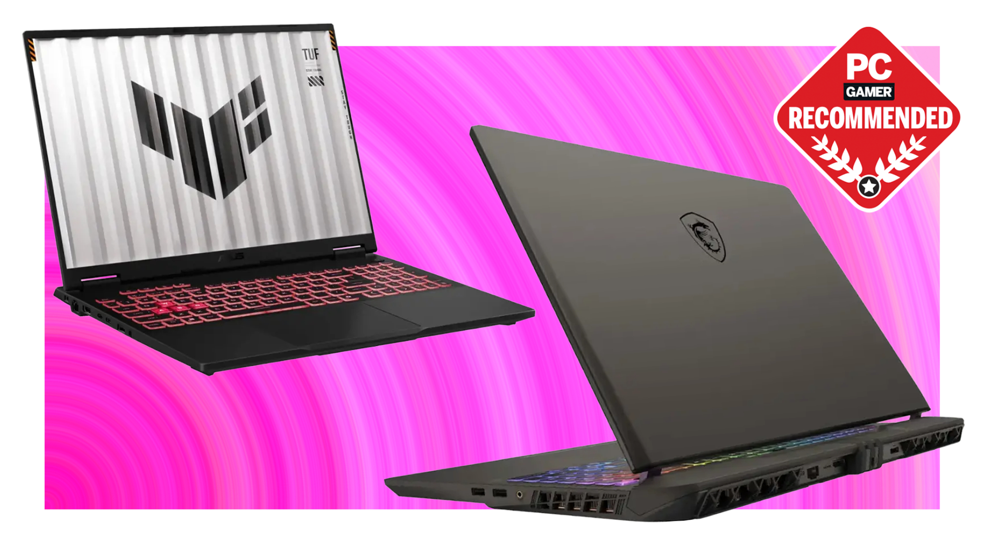 Asus and MSI gaming laptop