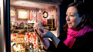 Property Curator with Beatrix Potter's dolls’ house at Hill Top.