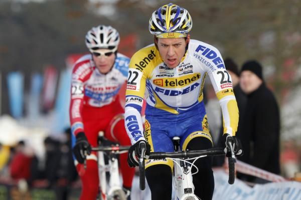 Tom Meeusen working hard in the middle of the race