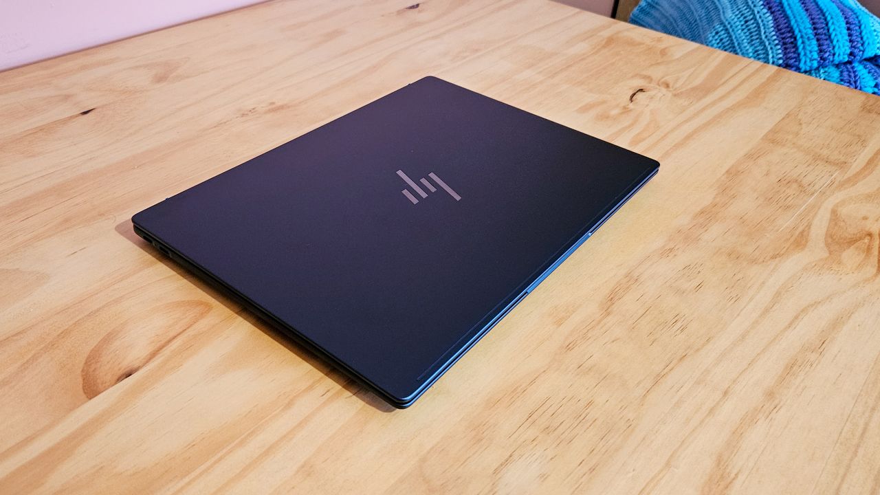 HP Elitebook ultra - closed, high angle view