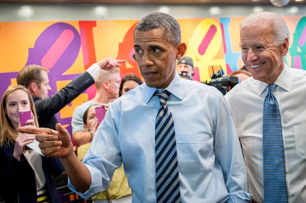 Barack Obama and Joe Biden.