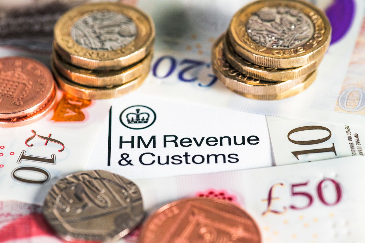 UK tax codes: A tax bill surrounded by UK pounds and notes (image: Getty Images)