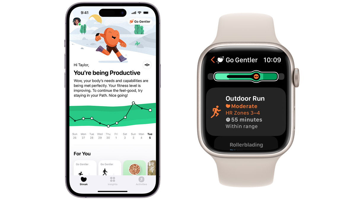 Gentler Streak on iOS and watchOS