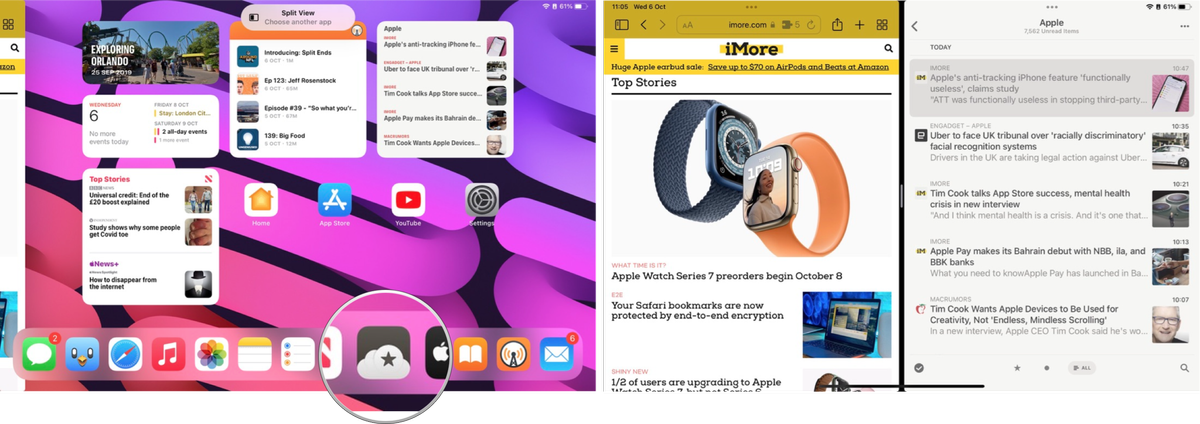 How to use Split View or Slide Over in iPadOS 15: Select the second app you wish to open