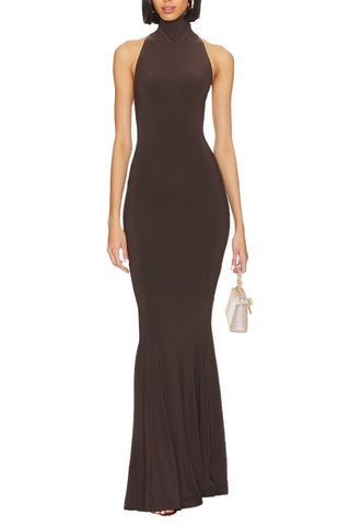 Halter Turtle Fishtail Gown