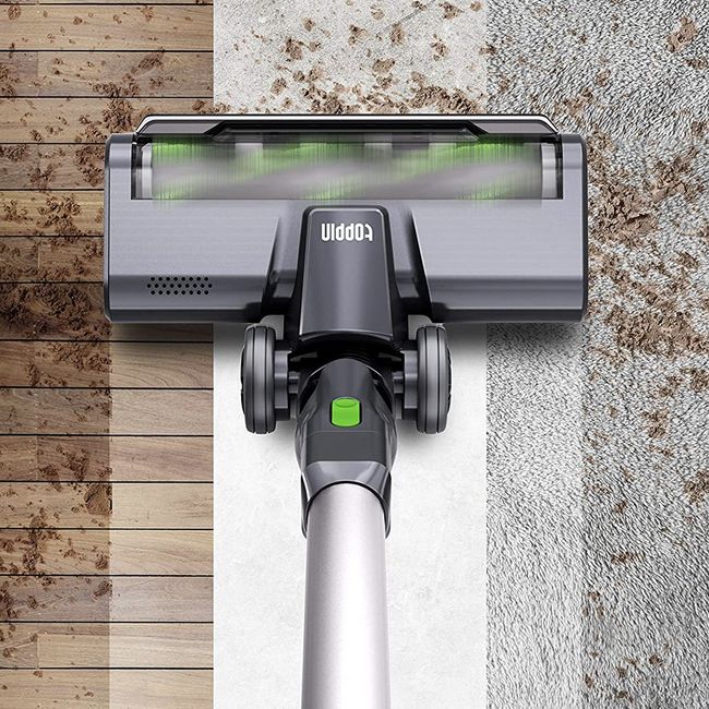 Clean any mess with the Toppin cordless stick vacuum on sale for 72