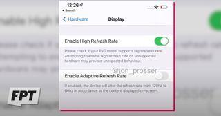 iPhone 12 Pro Max display settings