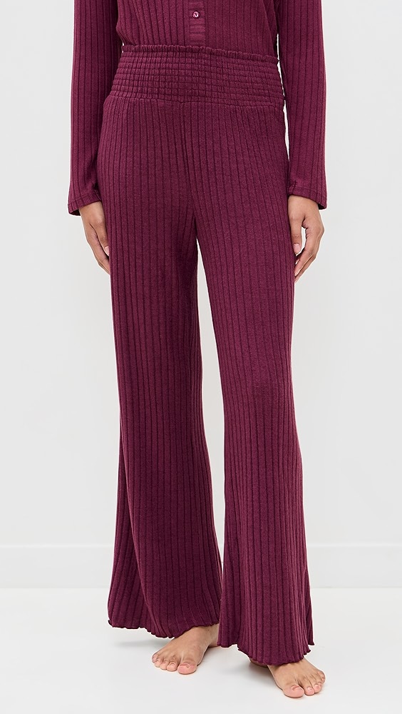 Z Supply Dawn Smocked Rib Pants