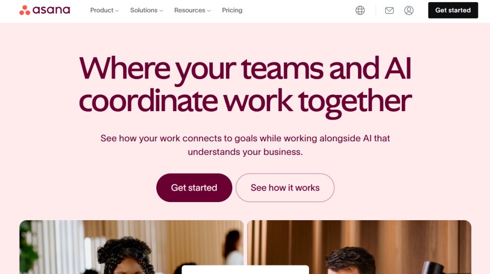 Asana website screenshot (June 2025).
