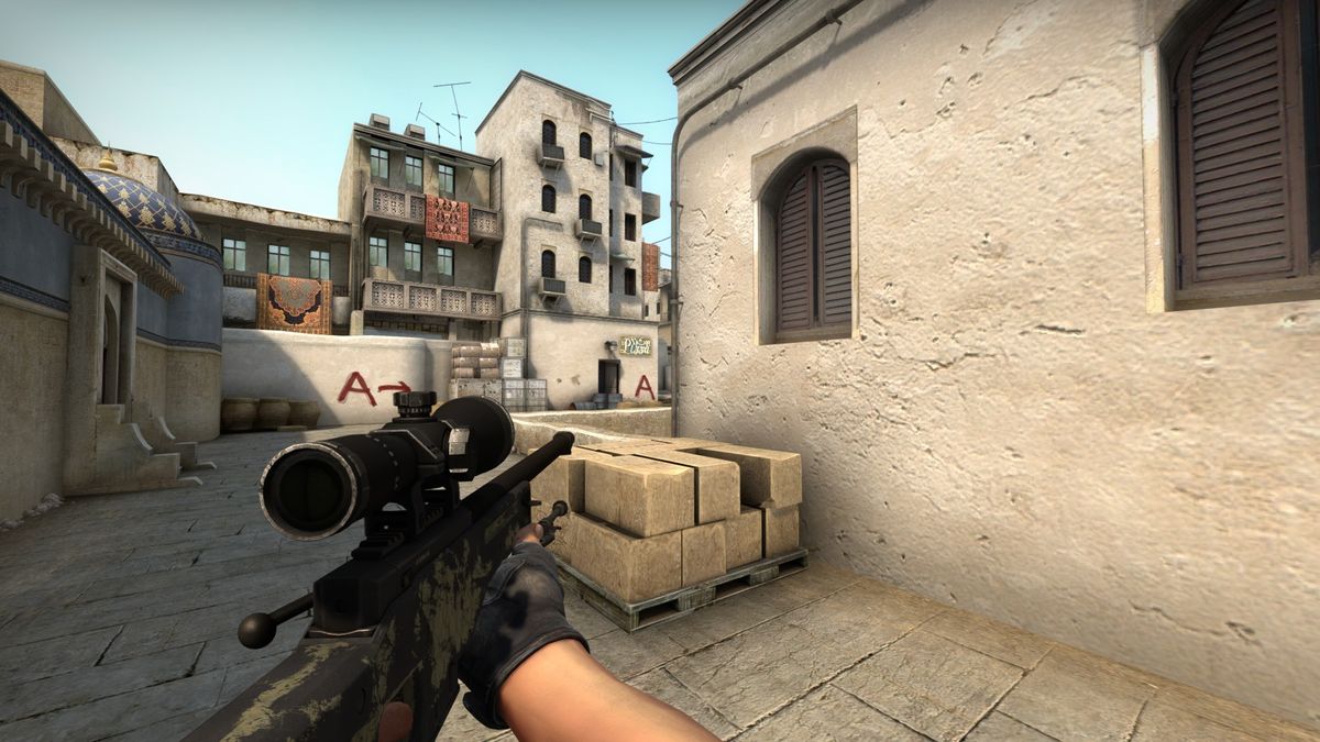 Download A Counter-Strike Global Offensive Player Taking Aim at Their Enemy