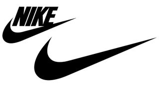 Nike textless logo before and after