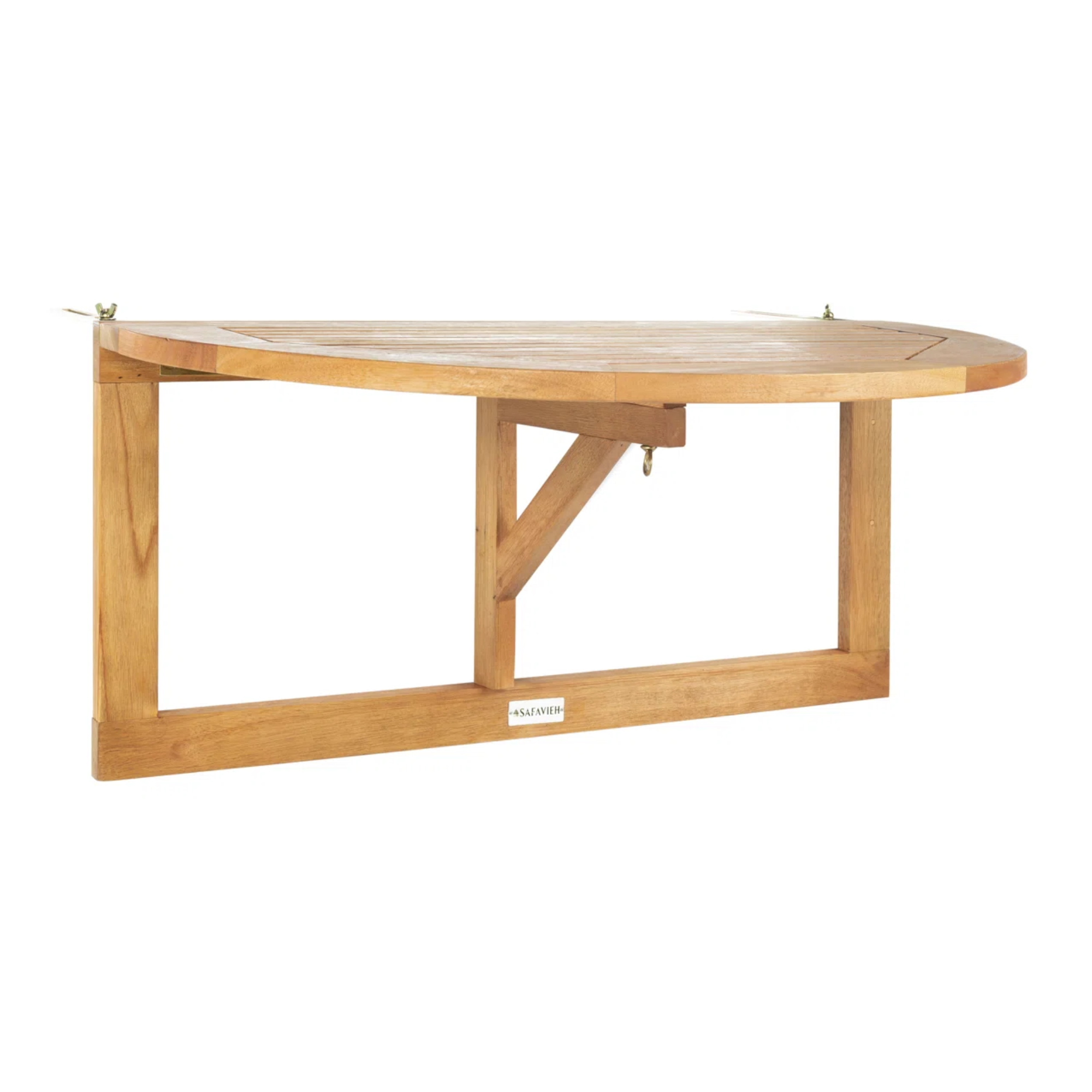 a teak fold down table