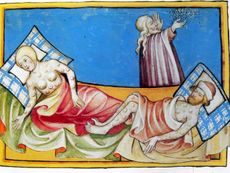 Effects of the bubonic plague - painting