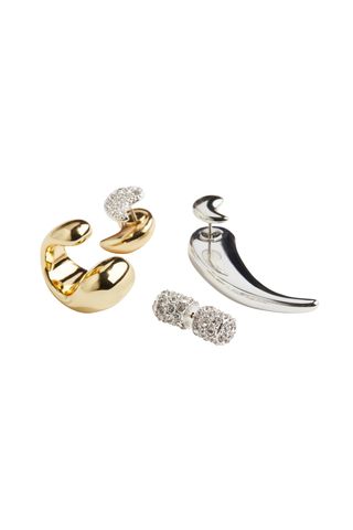 4-pack Earrings and Ear Cuff