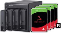 QNAP TR-004 4-bay DAS enclosure + 4 x 4TB Seagate Ironwolf HDD bundle: $599now $533 at Amazon
