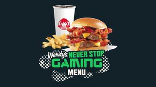 Wendys Never Stop Gaming Menu