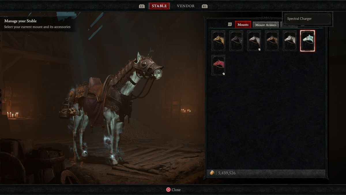 Diablo 4 mount - Spectral Charger