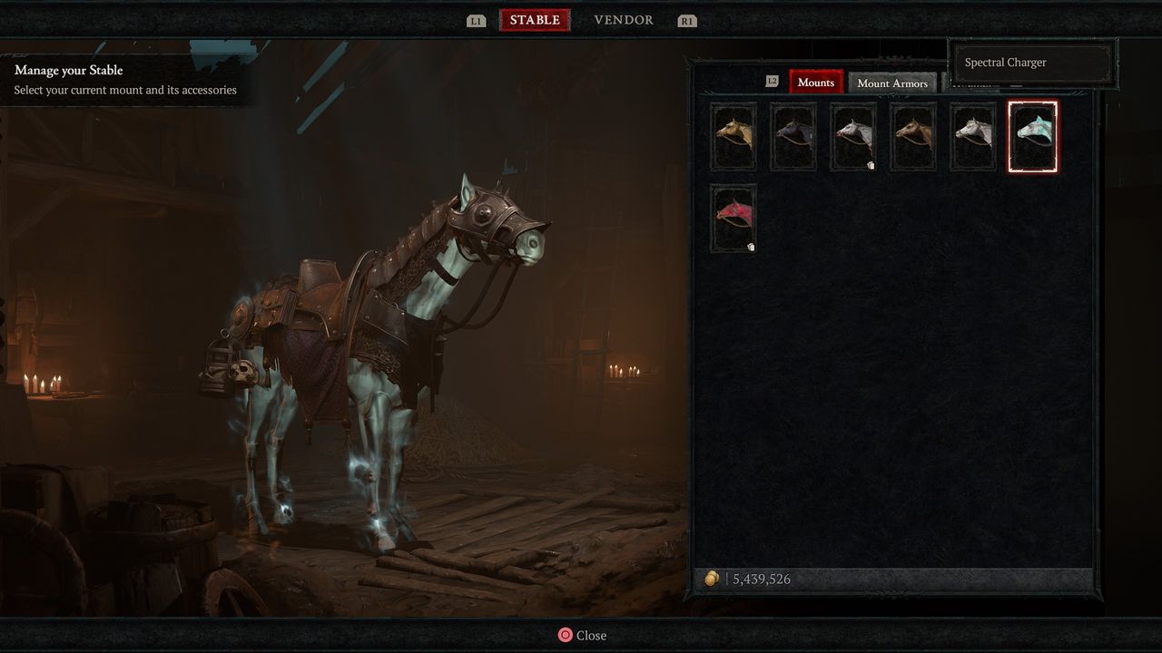 Diablo 4 mount - Spectral Charger