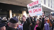 French protesters criticize Shein outside Paris department store