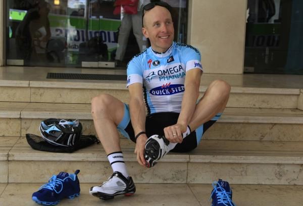 Levi Leipheimer readies himself.