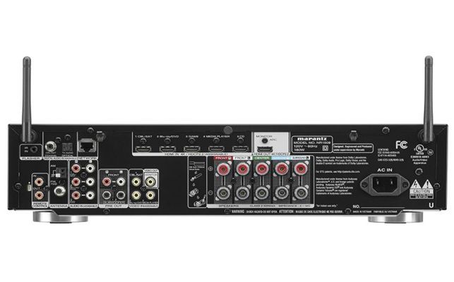 The Marantz NR1508 has 5.2 channels for five speakers and two subwoofers.