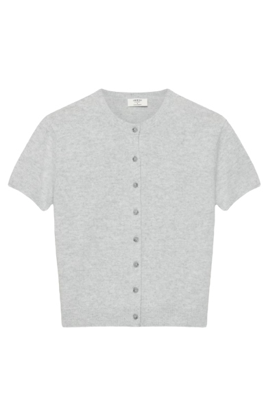 Aritzia, Bare Cashmere Shortsleeve Crew Cardigan