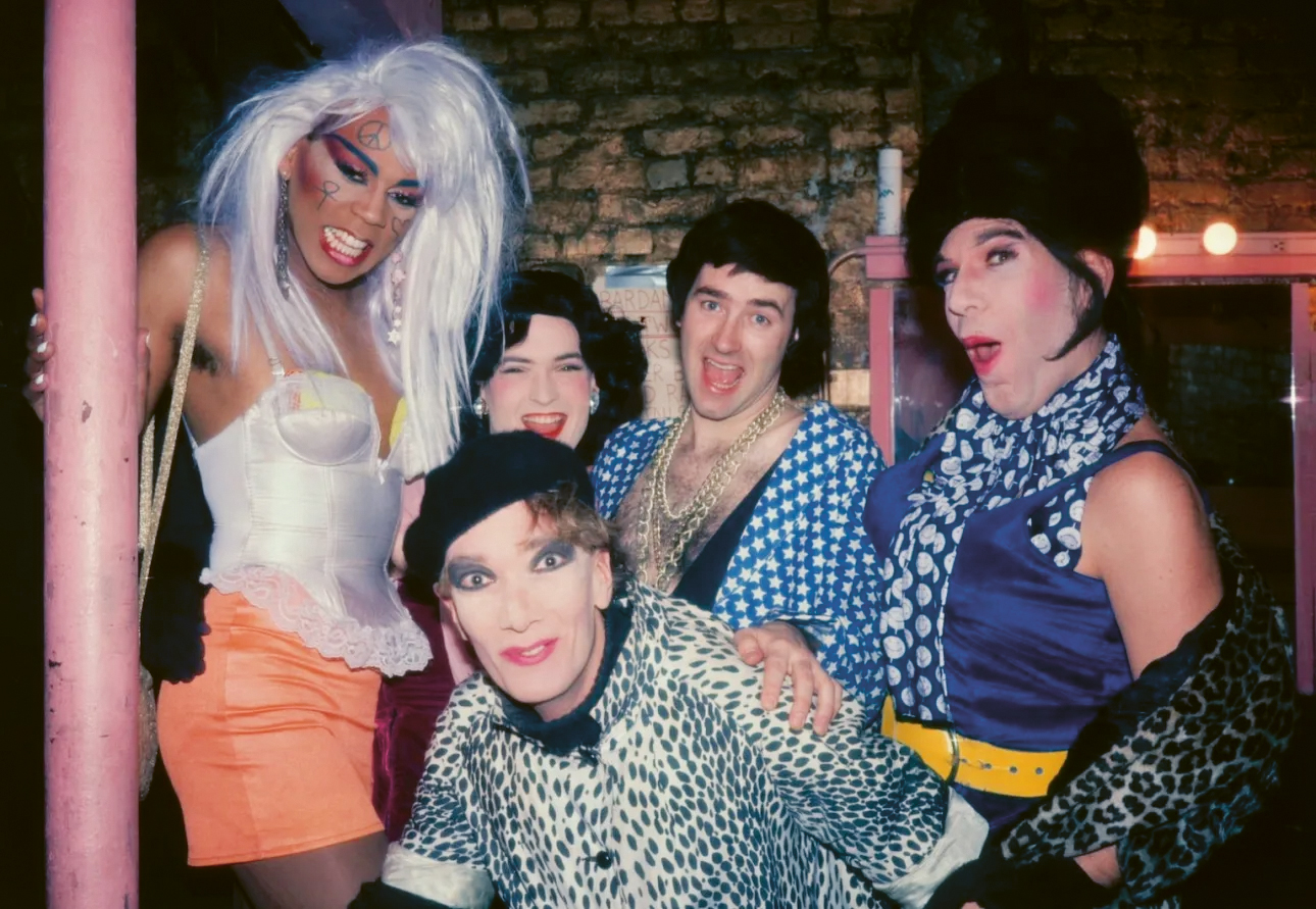 party scene, photograph from the book ‘Queer Happened Here: 100 Years of NYC’s Landmark LGBTQ+ Places’