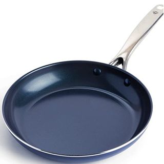 Blue Diamond Cookware Diamond Infused Ceramic Nonstick 10" Frying Pan Skillet, Induction, PFAS-Free, Dishwasher Safe, Oven Safe, Blue