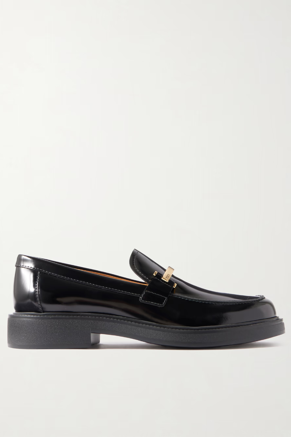 Embellished Leather Loafers 