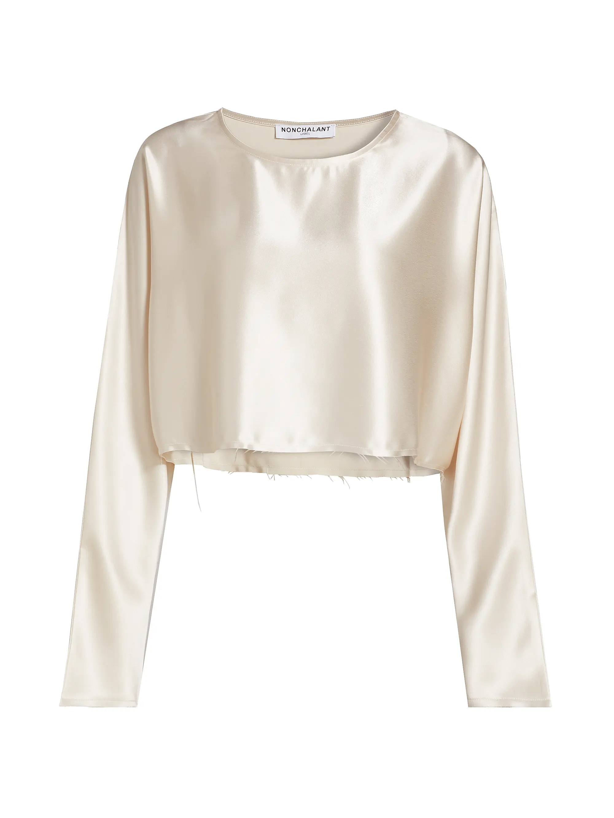 Nonchalant Label, Emilia Satin Crop Blouse