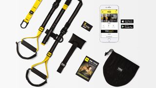 Flat lay of the TRX Home2 suspension trainer