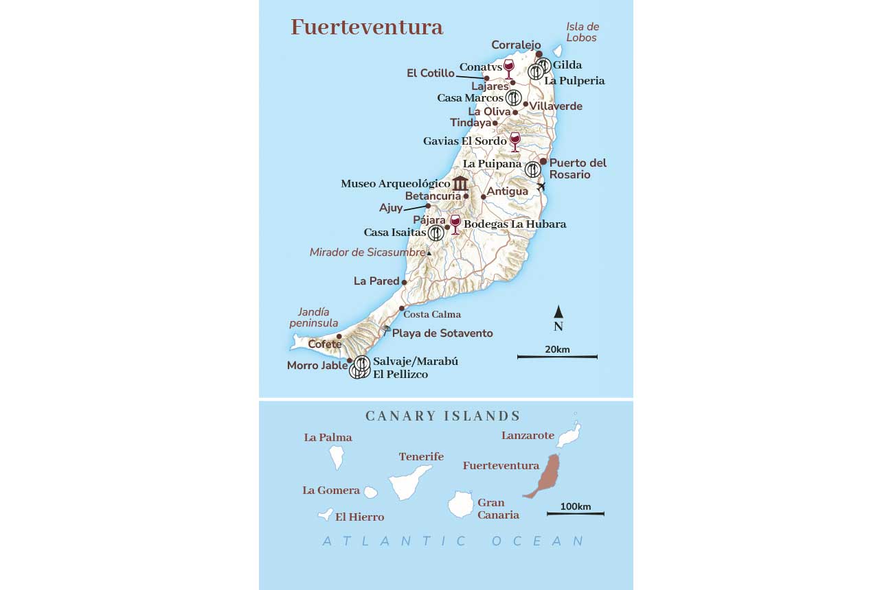 Map of Fuerteventura
