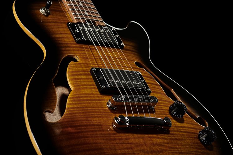 Harley Benton Aeolus single-cut semi-hollow electric guitar