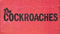 The word Cockroaches on a red poster