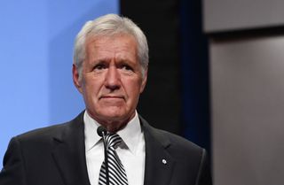 Alex Trebek was diagnosed with pancreatic cancer in March 2019. Above, Trebek speaking at the National Association of Broadcasters' Achievement in Broadcasting Dinner in April 2018.