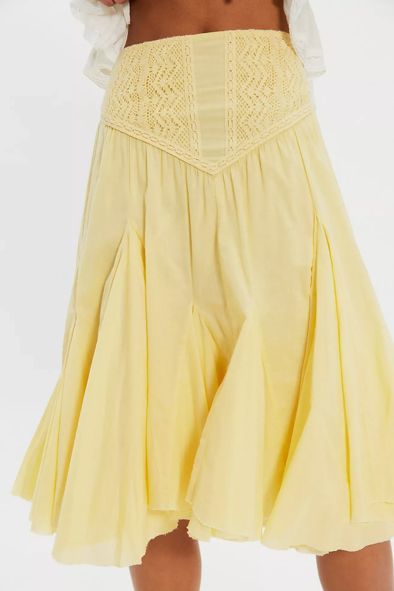 Fp One Frida Godet Midi Skirt