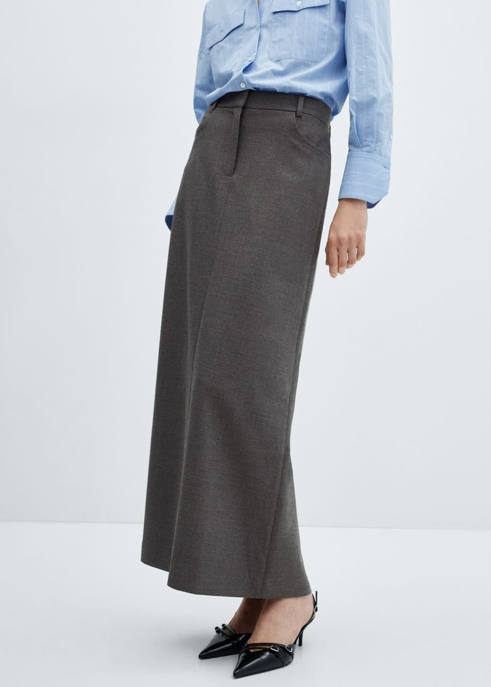 Slit Long Skirt - Women