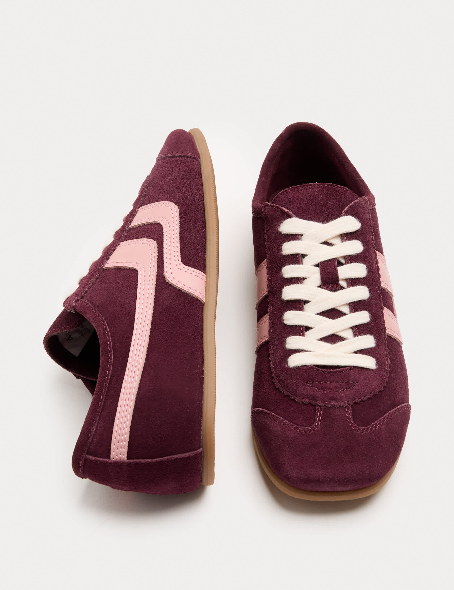 Suede Side Stripe Retro Runner Trainers